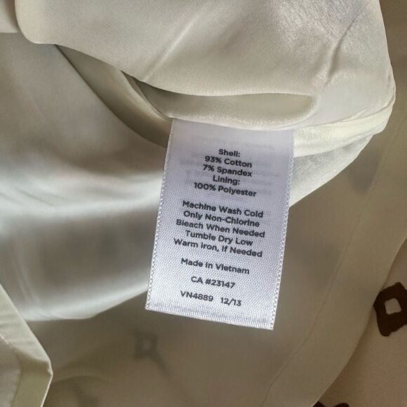 Talbots Red, Black & White Abstract Geometric Print Sleeveless Dress Size 8 - Picture 7 of 8